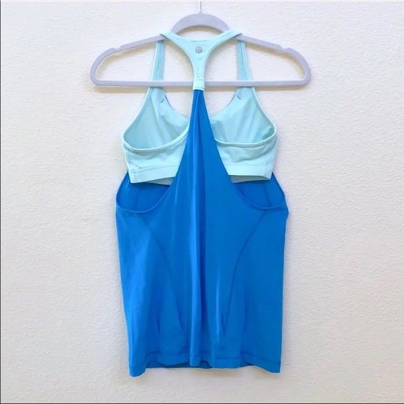 lululemon athletica Tops - LULULEMON No Limits Blue Workout Tank 6